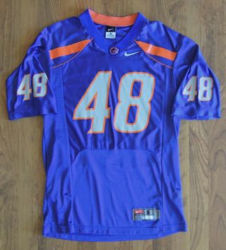 Nike Team Authentic Boise State University Broncos 48 Blue Football Jersey - Sm