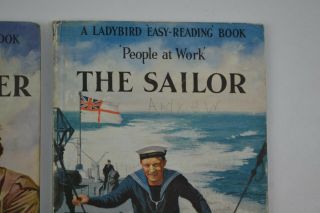Vintage Ladybird Book People At Work Series 606B The Soldier,  The Sailor 2 ' 6 2