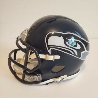 Riddell Nfl Seattle Seahawks Speed Licensed Mini Football Helmet Chin Strap