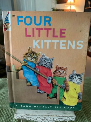 Vintage Four Little Kittens A Rand Mcnally Elf Book Beautifully Illustrated