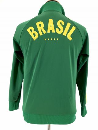 2010 Africa World Cup Mens Jaguar Full Zip Brazil Football Soccer Jacket Medium