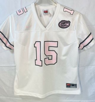 Nike Florida Gators 15 Ladies Jersey Medium Pink White