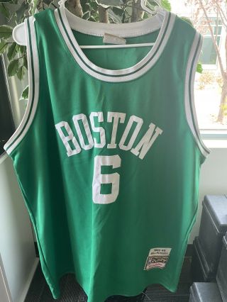 Boston Celtics Bill Russell Nba Authentic Hardwood Classics 1962 - 1963 Jersey