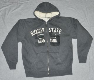 Michigan State Spartans Hoodie Fleece Lined Sweatshirt Men 