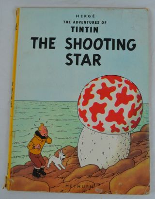 Vintage Herge The Adventures Of Tintin Shooting Star 1972 Methuen 1st Edition Pb