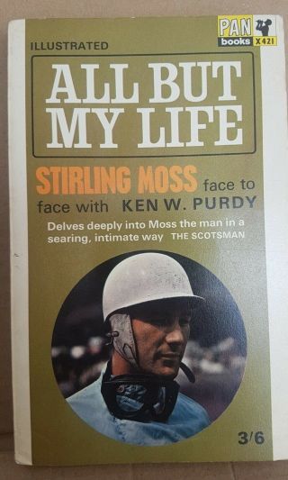 All But My Life Paperback Book By Stirling Moss 1st Edition 1963