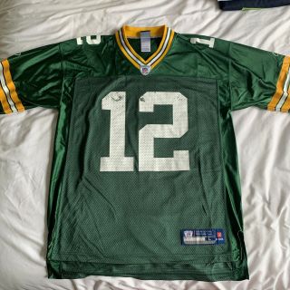 Aaron Rodgers Green Bay Packers Nfl Nike On Field Jersey Home Size Large L Men 