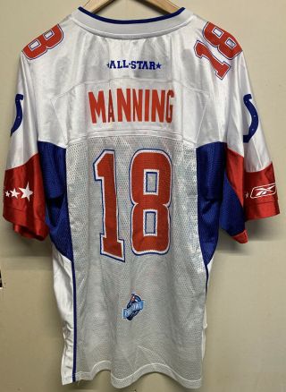 Peyton Manning Pro Bowl All - Star Jersey 2008 Indianapolis Colts Medium