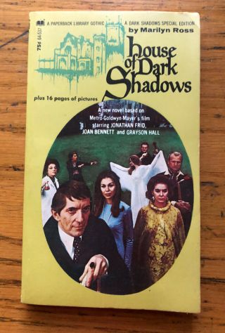 Dark Shadows House Of Dark Shadows Marilyn Ross 1970 1st Ed Pb 16 Pgs Of Photos
