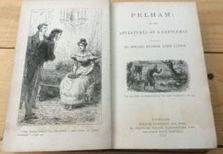 Pelham Or The Adventures Of A Gentleman - Lord Lytton - Antique Book