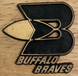 Vintage Buffalo Braves Rubber Basketball Standings Board / Fridge Magnet