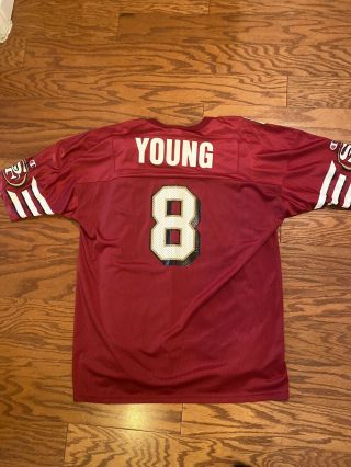 Vintage San Francisco 49ers Steve Young Champion Football Jersey,  Size 52,  Xxl