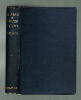 George Meredith - The Ordeal Of Richard Feverel 1889 Hb Chapman & Hall
