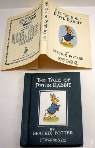 The Tale Of Peter Rabbit Beatrix Potter F Warne Vintage Green Hardback With Dj