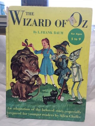 The Wizard Of Oz Frank L.  Baum 1950 Adapted By Allen Chaffee Illustrated Classic