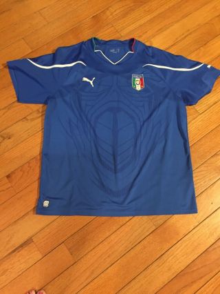 Puma Italia Gli Azzurri National Team Mens Shirt Jersey Soccer Football Italy Xl