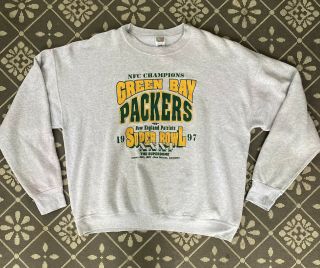 Vintage Green Bay Packers Sweatshirt 1997 Boel Xxxi Sz Xxl Preowened