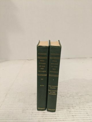 Word Pictures In The Testament 2 Vols A.  T.  Robertson Baptist Partial Set