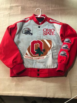 2002 Ohio State National Champions Jacket Kids Sz Xl/ Adult Sz Small