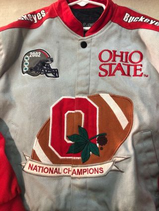 2002 Ohio State National Champions Jacket Kids Sz XL/ ADULT SZ Small 2