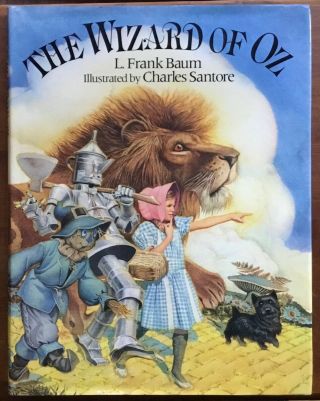 Vg 1991 Hardcover First Edition Wizard Of Oz L Frank Baum Art By Charles Santore