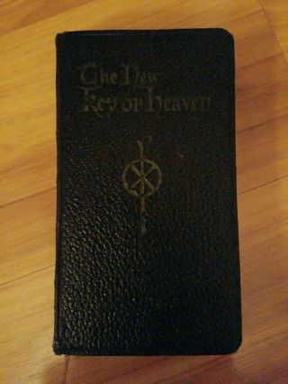 Vintage 1954 Catholic Prayerbook The Key Of Heaven Leather Bound