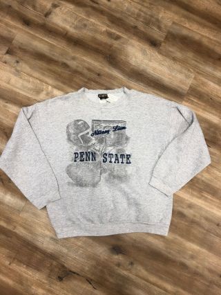 Penn State Nittany Lions Football Vintage 90s College Sweatshirt Medium Large