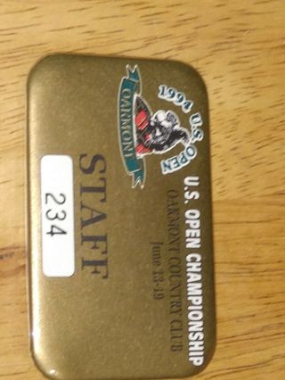 1996 Us Open Staff Badge Oakmont Country Club