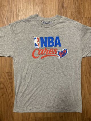 Nba Cares Exclusive Edition Vintage T Shirt Size Large Rare Foundation Nike
