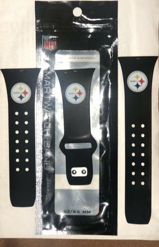 Pittsburgh Steelers Apple Watch Band 42/44mm.  Nfl