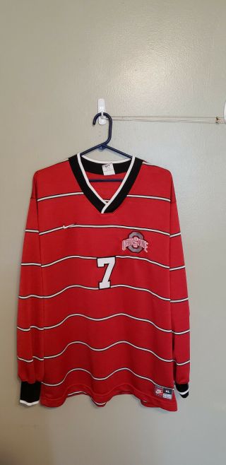 Ohio State Buckeyes Rugby Style Nike Jersey Size Xl Adult