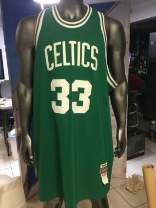 Men’s Larry Bird Green Celtics Stitched Jersey Size 56 Oversized