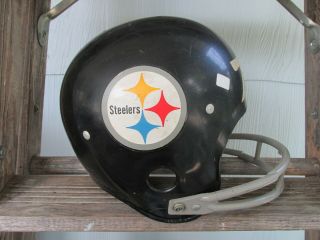 Vintage Pittsburgh Steelers Rawlings Nfl Football Helmet Hnfl