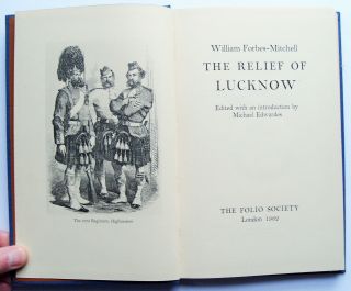 THE RELIEF OF LUCKNOW William Forbes - Mitchell 1962 Folio Society 1st ed NO BOX 2