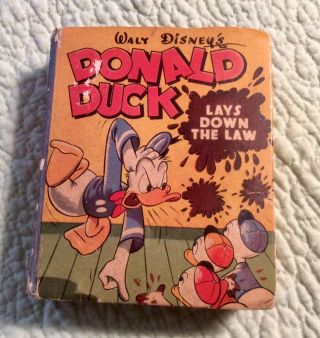 Disney’s Donald Duck “lays Down The Law” Better Little Book 1940’s
