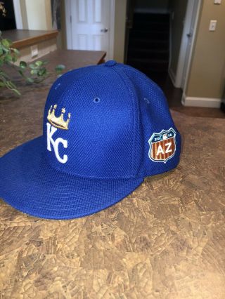 Era Kansas City Royals Spring Training 2016 Fitted Flatbill Hat Size 7 1/4