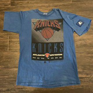 Vintage 90s Nba Basketball York Knicks Big Logo Sports T Shirt Size Medium