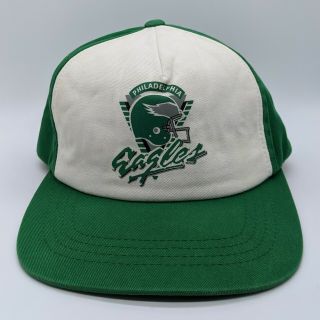 Mitchell & Ness Philadelphia Eagles Nfl Throwback Logo Hat Snapback Cap Green