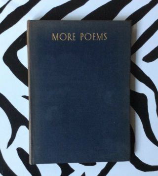 More Poems By A.  E Housman 1st Edition (1936)
