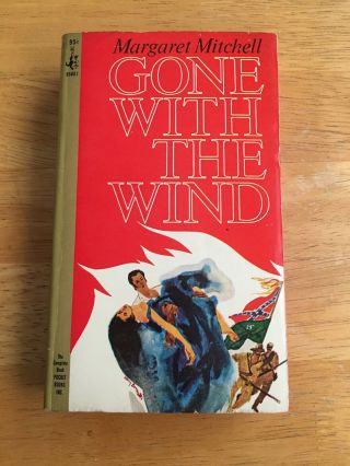 Gone With The Wind 1964 Book Novel Margaret Mitchell Pocket Books Very Good