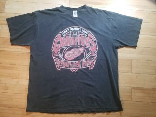 Vintage Detroit Red Wings 1997 Stanley Cup Champions Size Xxl