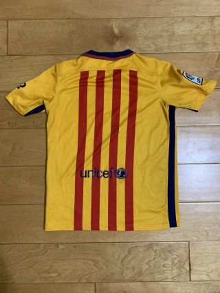 2015 - 16 Nike Youth FC Barcelona Away Soccer Jersey Youth Large 3