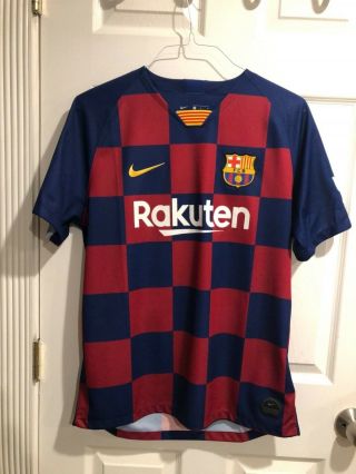 Nike 2019 - 2020 Fc Barcelona Home Soccer Jersey,  Size L,  Messi 10 Football Kit