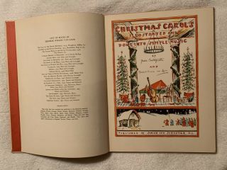 1937 CHRISTMAS CAROLS Hendrick Willem Van Loon & Grace Castagnetta HARD 3