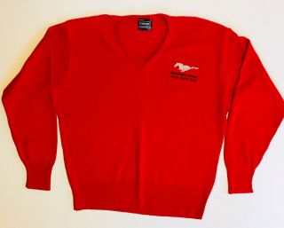 Vintage Ford Mustang Cobra 1994 Indy 500 Pace Car Small Embroidered Sweater Usa