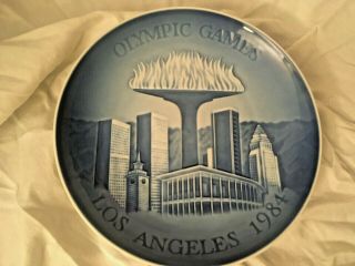 B&g Bing & Grondahl Copenhagen 7.  25 " Plate Olympic Games 1984 Los Angeles