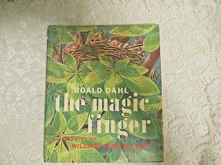 Vintage Book The Magic Finger - Roald Dahl 1966 First Ed Hardback - Dust Jacket