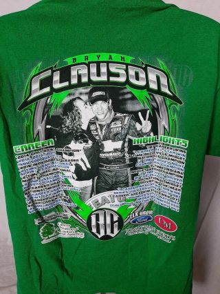Bryan Clauson 63 Sprint BC Parked It USAC Large T - shirt NASCAR IndyCar 3