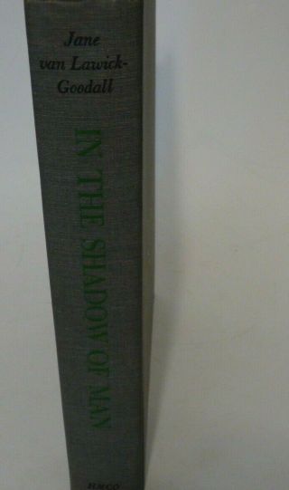 In The Shadow Of Man By Jane Van Lawick - Goodall 1971 1st Printing Hc No Dj