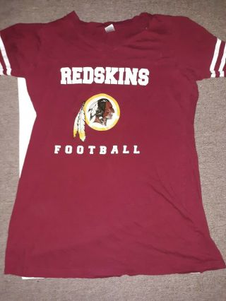 Nfl Team Apparel Womens Washington Redskins T - Shirt Red Size Xl.